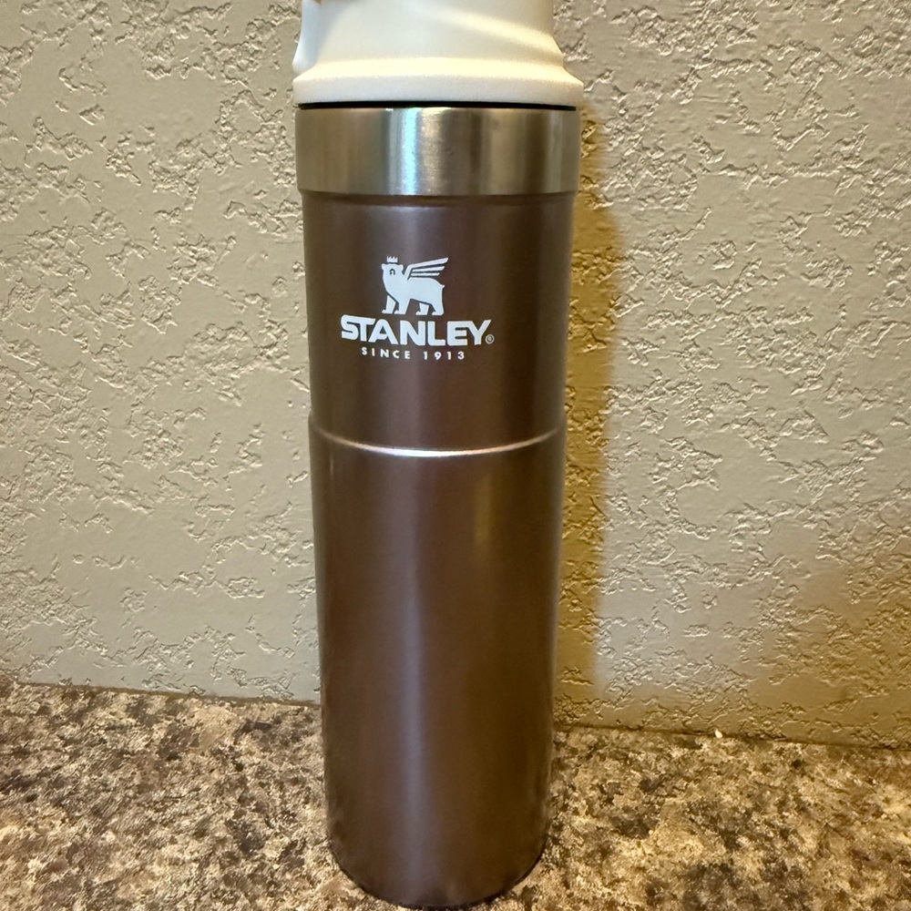 Stanley Rose Gold and Silver Travel Mug